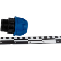 Компрессионная муфта TEBO ПНД нар. резьба 40x1.1/2" T-ПНД.М.5.40-112.CN