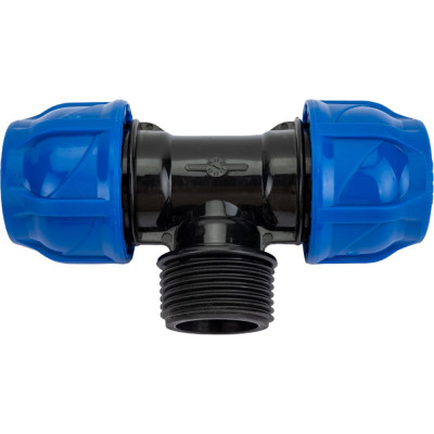 Компрессионный  тройник TEBO ПНД  нар. резьба 25x1" x 25 T-ПНД.Тр.5.25-1.CN