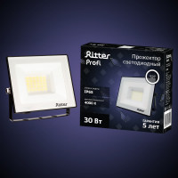 Светодиодный прожектор RITTER серия PROFI 230В 30 Вт 4000К 3000Лм IP65 черный 53416 1