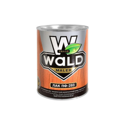 Лак высокоглянцевый для внутренних работ Радугамалер ПФ-283 0,9 кг 4650001271624