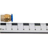 Фитинг цанговый прямой металлический 8 мм, наружная резьба 1/4" ARMA CF M1/4-08