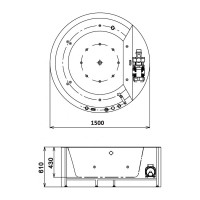 Акриловая ванна GEMY G9230 K