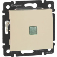 Выключатель Legrand DIY Valena Крем 1-клавишный с подсветкой 695601