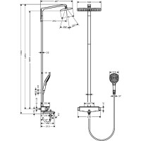Душевая система HANSGROHE 27113000 Raindance Select Showerpipe 360 00000007650
