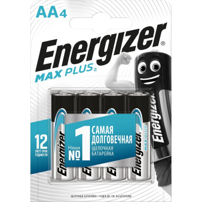 Батарейка Energizer MAX Plus E91/AA 4 шт/бл Alkaline E301325001