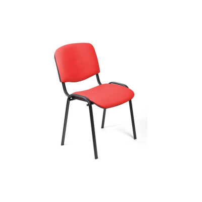 Стул Easy Chair ZPUPEChair RioИЗО чёрный, кожзам красный 550728