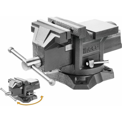 Поворотные тиски с наковальней INGCO 150мм HBV086