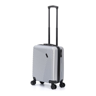 Чемодан Torber Lama, серебристый, ABS-пластик, 38x21x55 см, 37 л T1919S-Silver