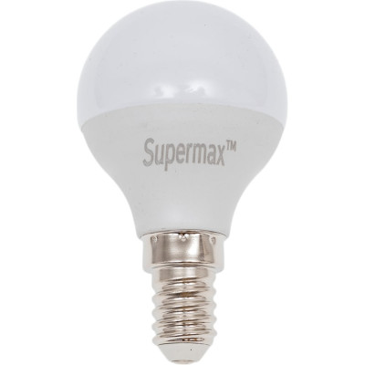 Светодиодная лампа Supermax LED 10Вт Шар 220В E14 4000K, Sup_LED10wGL45E1440