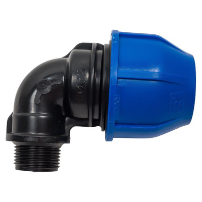 ПНД Отвод Rvc наружная резьба 32x3/4 UNIO/ 12577