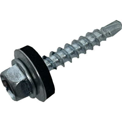 Кровельный саморез Steelfix 4,8x29, оцинкованный с EPDM-прокладкой, 100 шт, СК4829100