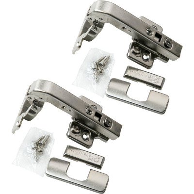 Петля мебельная Clip-on 3D с доводчиком 90° никель 2 шт. Lemax PROF 2pcs-M340-90