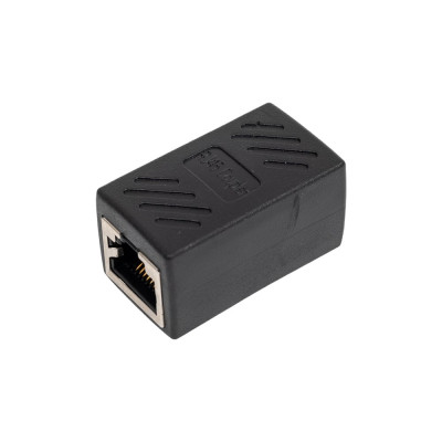 Модуль VCOM rj-45 f - rj-45 f ftp проходной abs пластик черный кат.5e CT251S