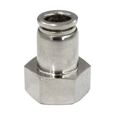 Пневмофитинг цанговый прямой PI TOOLS Cn-I-1/2F-10 для полиуретановых и рильсановых трубок, Арт. 5222