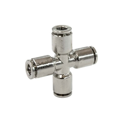 Фитинг цанга крест, переходной Cn-X-6 для полиуретана и пластиковых трубок PI TOOLS Арт. 5413