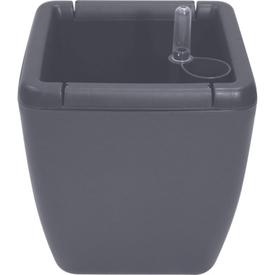 Горшок с автополивом INGREEN munchen 5л с внутренней вставкой 2,2л, квадратный, вулканический серый IG622411026 231983