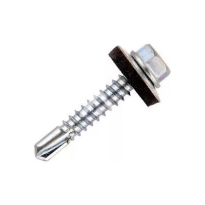 Саморез для крепления кровли STEELREX сверло, цинк 4,8x19 мм, 100 шт. 0119048019B400010032