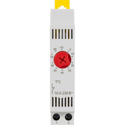 Модульный термостат TDM ELECTRIC ТМ-2 NC (обогрев) на DIN-рейку, 10 А, 230 В, от -10 до +80 C SQ0832-0055