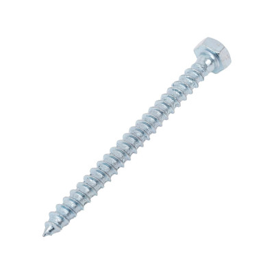 Шуруп для крепления лаг и реек STEELREX цинк 6x70 мм, коробка 40 шт. 0127006070B400004032