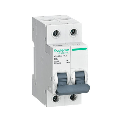 Автоматический выключатель (ав) Systeme Electric City9 set с 32а 2p 6ka 230в C9F36232