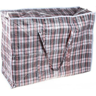 Сумка хозяйственная PERFECTO LINEA на молнии, в клетку, 80x60x30 см 42-806030