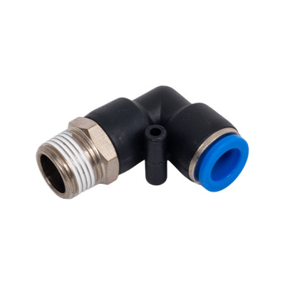 Фитинг цанговый угловой 10 мм, наружная резьба 3/8, пластик, тип PL, 10 шт TITAN LOCK TLP-PL10-03_10