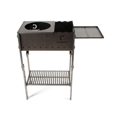 Мангал складной Следопыт 718x310x752, со столиком и подставкой под казан, толщина 2 мм, в сумке PF-GR-23