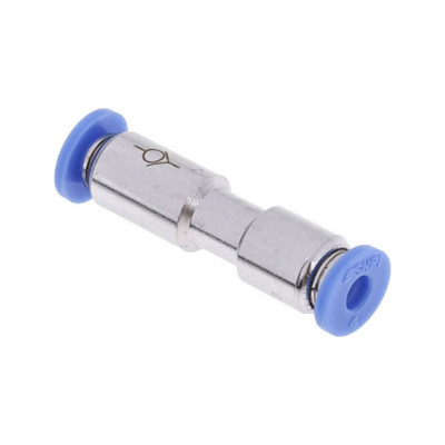 Фитинг цанговый прямой соединительный с клапаном для трубок с наружным диаметром 4 мм SHPI CVPU 04