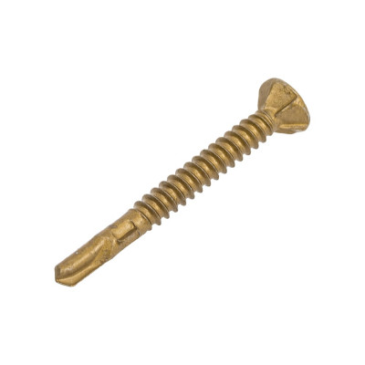 Саморез TULSTOR Wing Screw флюгель, дерево-металл, желтый антикор 1000+; TX 25 4,8x45 уп.400шт 904336