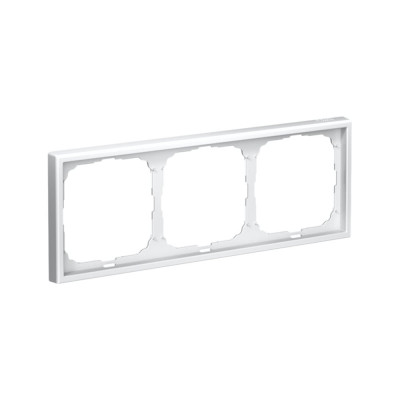Рамка Systeme Electric 3-постовая ArtGallery, универсальная, Белый GAL000103