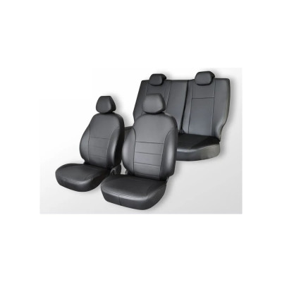 Чехлы на сиденья DEFLY Renault Kaptur, 2016-2022, экокожа черная Rn9-2K