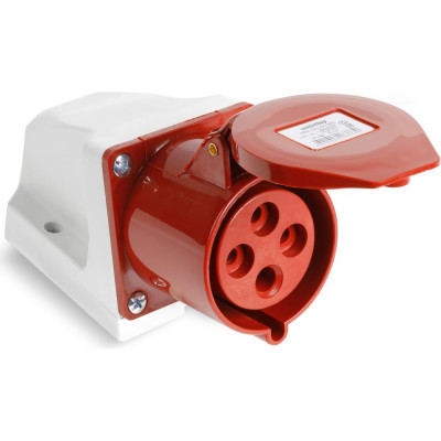 Розетка Smartbuy стационарная наружная 124 3Р+РЕ 32А 380В IP44, SBE-32-LS4-380