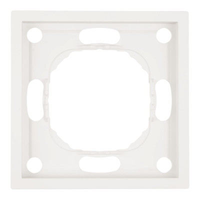 Рамка STEKKER PFR00-5001-01 1-местная, серия Эмили, белый фарфор, soft touch, 49884