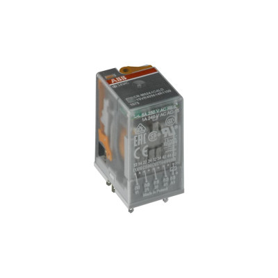 Реле ABB CR-M024AC4L 24B AC 4ПК (6A), СИД индикация 1SVR405613R0100