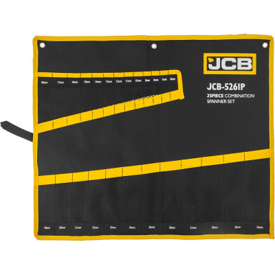 Органайзер тканевый JCB для набора ключей 25 предметов JCB-5261P-P(57169)