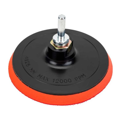 Тарелка опорная шлифовальная 125 мм, Velcro М14 УШМ c адаптером для дрели Targ 663303