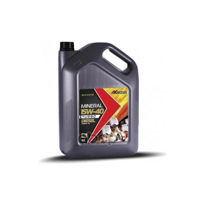 Моторное минеральное масло AKross TURBO DIЕSEL 15W-40 CF-4/CF/SG 10 л AKS0006MOM