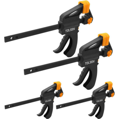 Набор быстрозажимных струбцин TOLSEN 100/150мм, 4 шт 10209