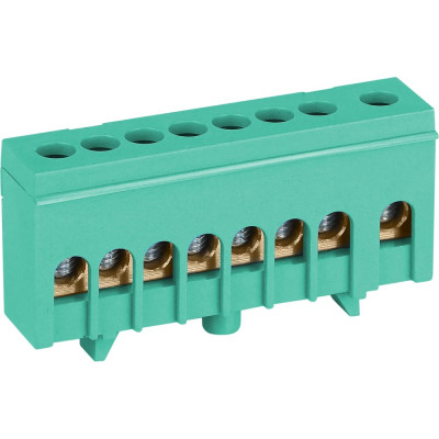 Шина ЭРА NO-224-102 PE земля в изолированном корпусе на DIN-рейку ШНИ-6x9-8-Д-зеленый Б0062877