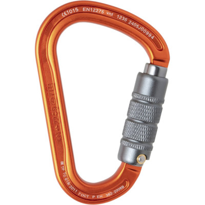 Карабин VENTO Titanium с байонетной муфтой triple-lock оранжевый, vnt 1235