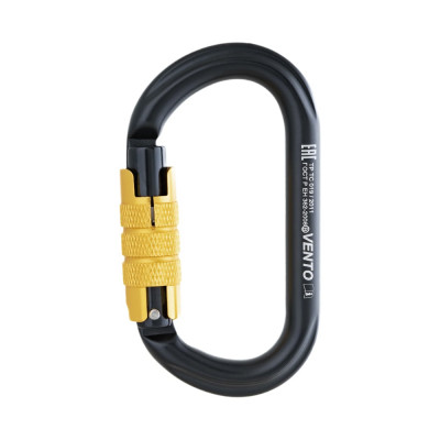 Карабин VENTO Овал с байонетной муфтой черный, vnt 1043