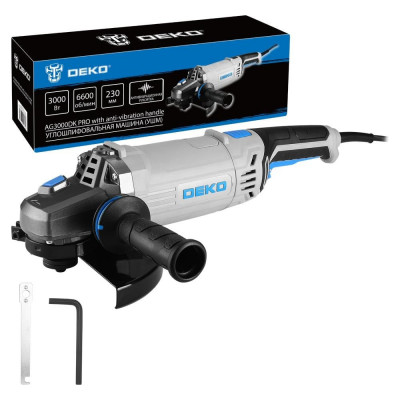 Углошлифовальная машина DEKO (УШМ) AG3000DK PRO, 230 мм, 3000 Вт 083-1032