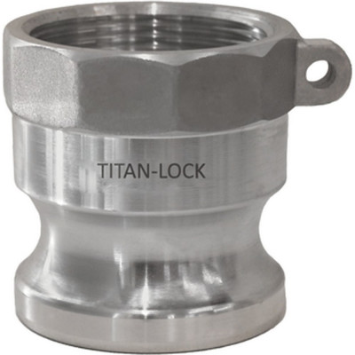 Камлок тип A TITAN LOCK серия EcoLine ниппель, внутренняя резьба BSP 2 1/2, AISI304, TL250ASS-EL