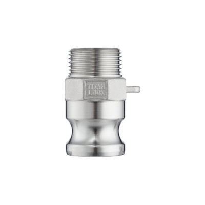 Камлок тип F TITAN LOCK серия EcoLine ниппель, наружая резьба BSP 1 1/2, AISI304, TL150FSS-EL
