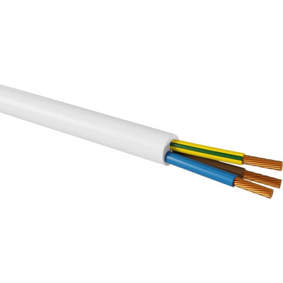 Провод TDM ELECTRIC ПРКС 3x2,5(N)-0,38 на катушке (100м), белый TDM SQ0136-0025