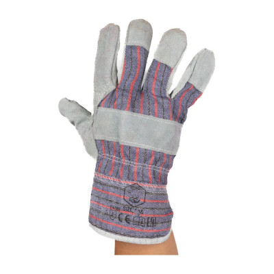Перчатки монтажные спилковые комбинированные SAMGRUPP р.10,5/XL, 36 пар, SAMC-074000002-36