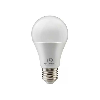 Лампа светодиодная Русский Свет RS A60, E27, 15W, 220-240V, 4000К, 15Вт, 1500Лм, Ra 90, грушевидная 15010345044