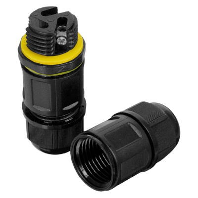 Герметичный соединитель влагозащищенный Wolta IP68 WTB-WBS/02B