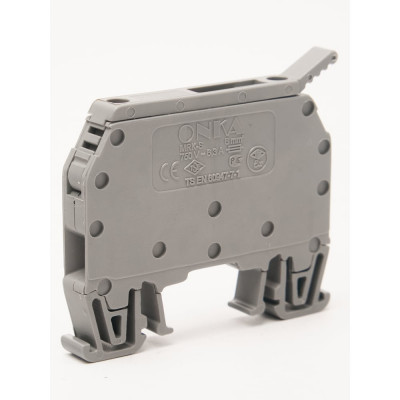 Клемма винтовая ONKA MRK-S 6, 6 кв мм, серый, для предохранителя 5x20 1010241