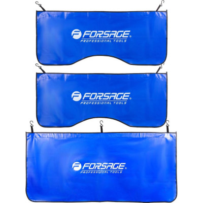 Накидки ПВХ защитные для а/м Forsage с магнитным креплением, комплект 3 шт, (1100х450 мм - 2 шт, 1350х600 мм - 1 шт) F-88801(61675)